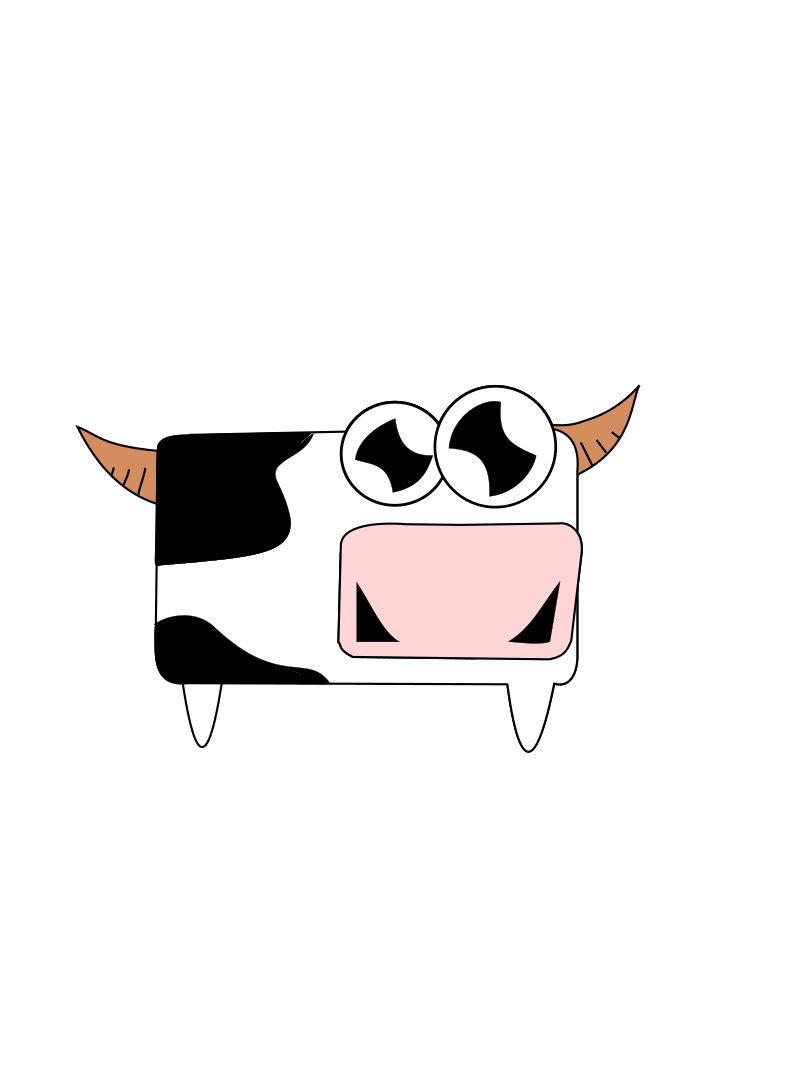 Cow By Miep   Stylized Cartoon Cow