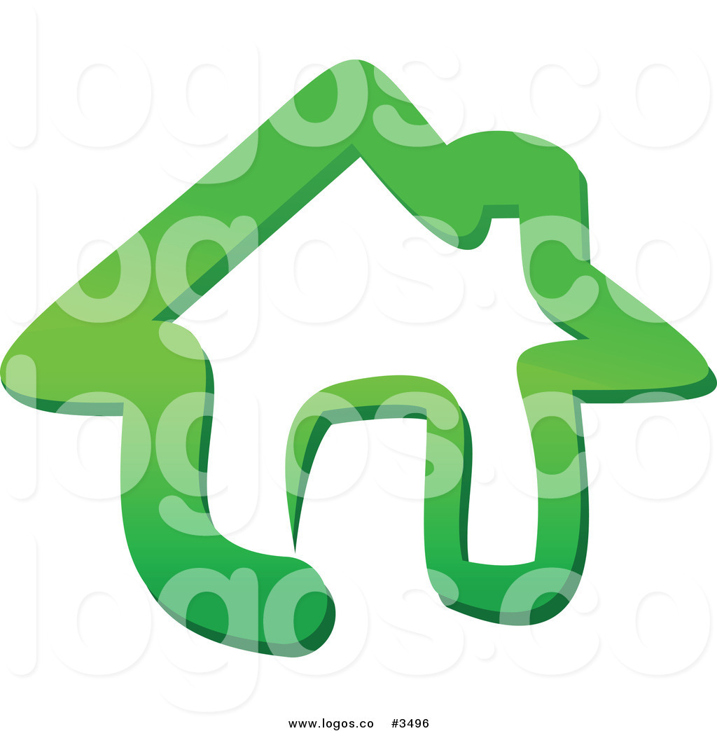 Green Home Icon Logo Logo Clip Art Seamartini Graphics Media