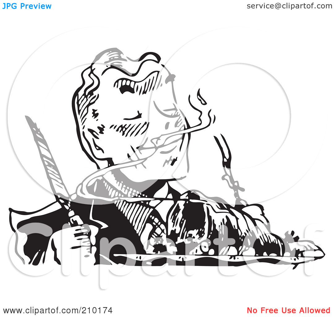 Hungry Man Clipart Black And White Hungry Man