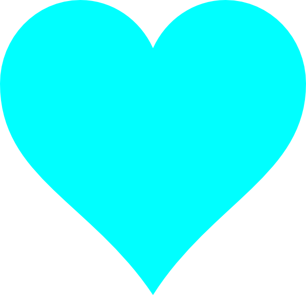 Light Blue Heart Clip Art At Clker Com   Vector Clip Art Online    
