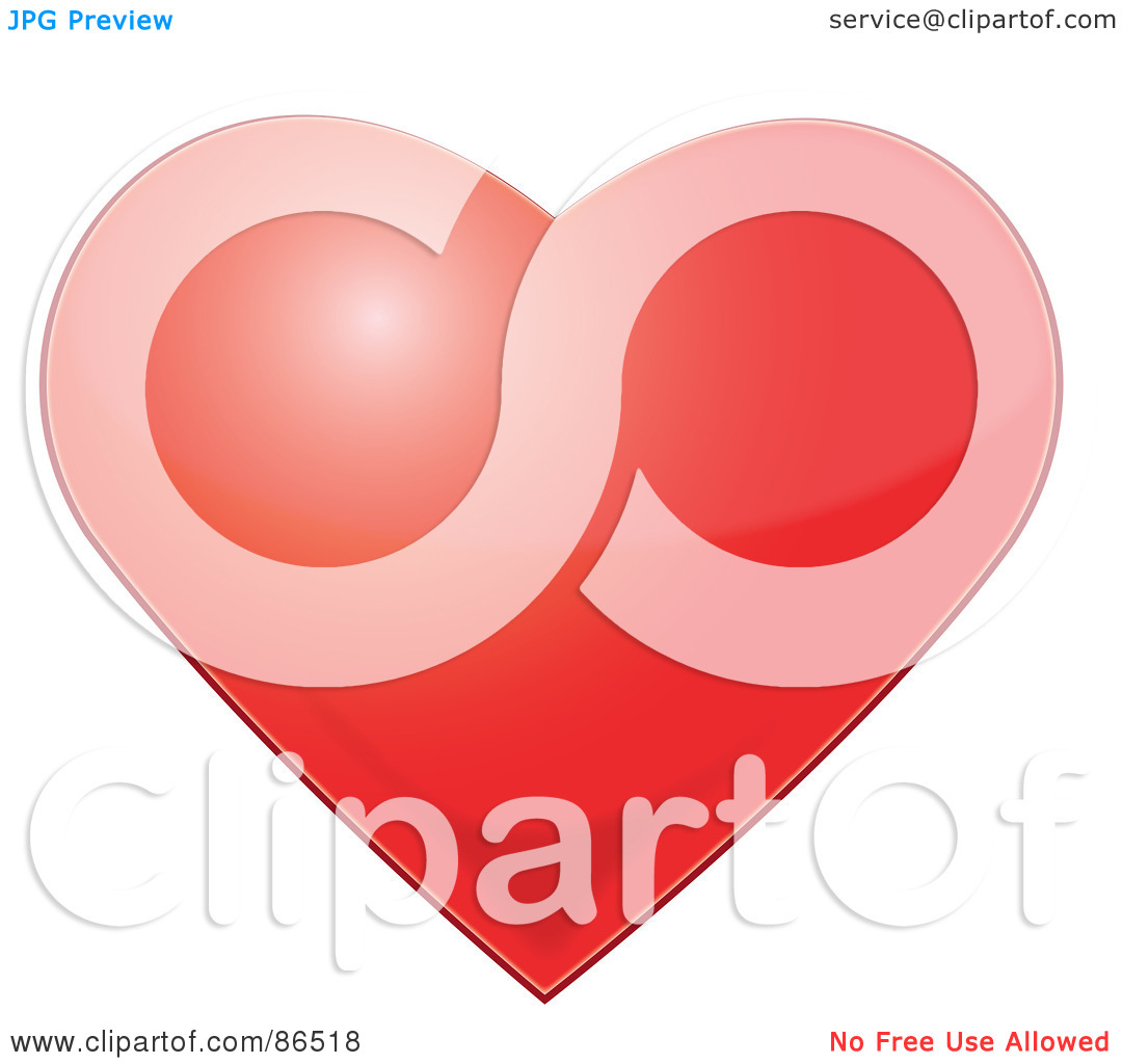 Light Blue Heart Clipart Royalty Free Rf Clipart Illustration Of A