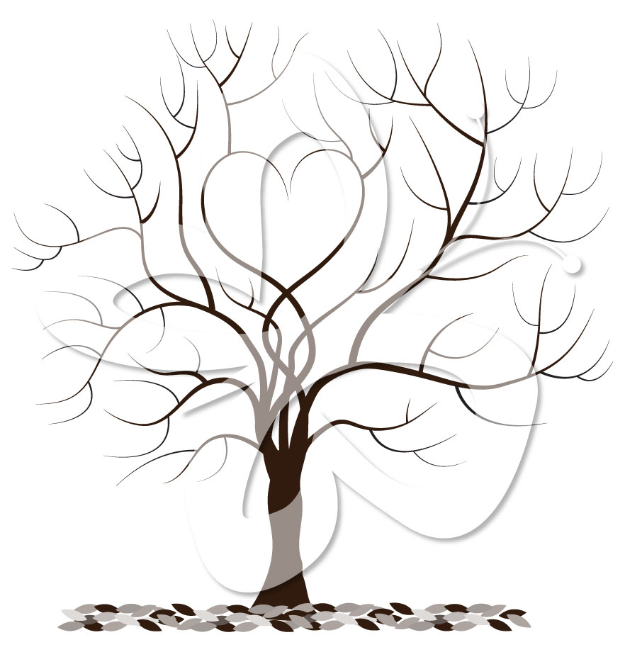 Love Tree Clipart Set   Creative Clipart Collection