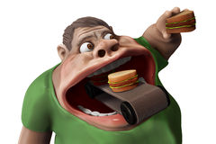 Man Eating Hamburger Stock Illustrations Vectors   Clipart    97
