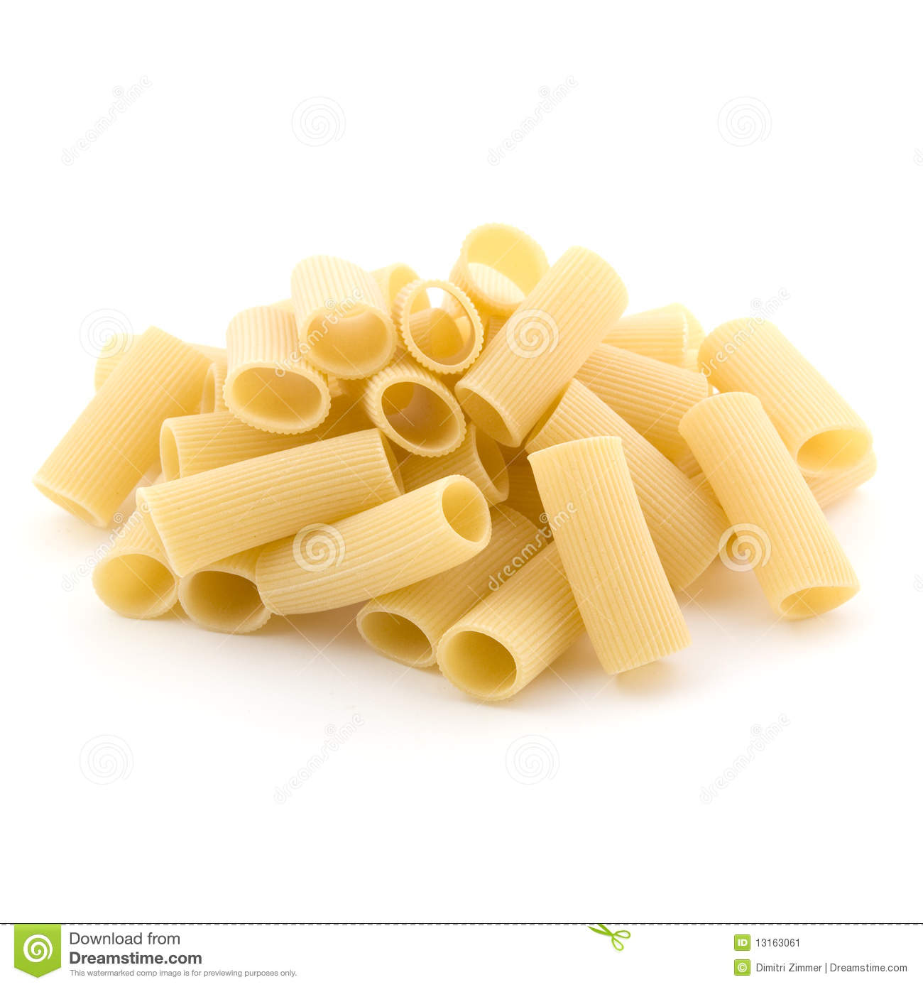 Pasta Rigatoni Stock Image   Image  13163061