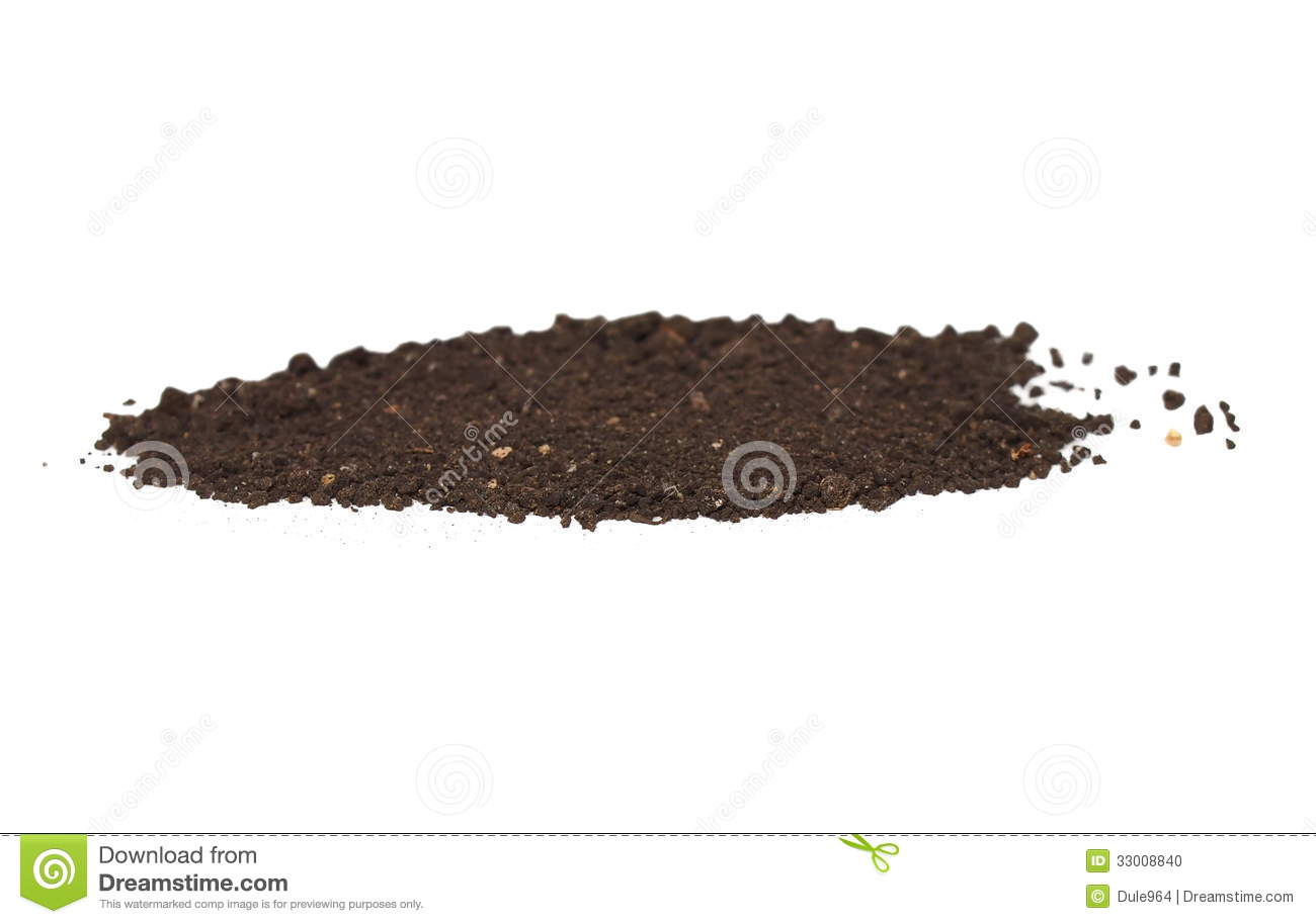 Pile Of Dirt On White Background Mound Of Dirt Clipart