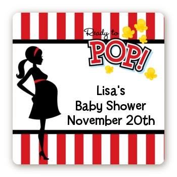 Ready To Pop Baby Shower Clipart Ready To Pop   Square