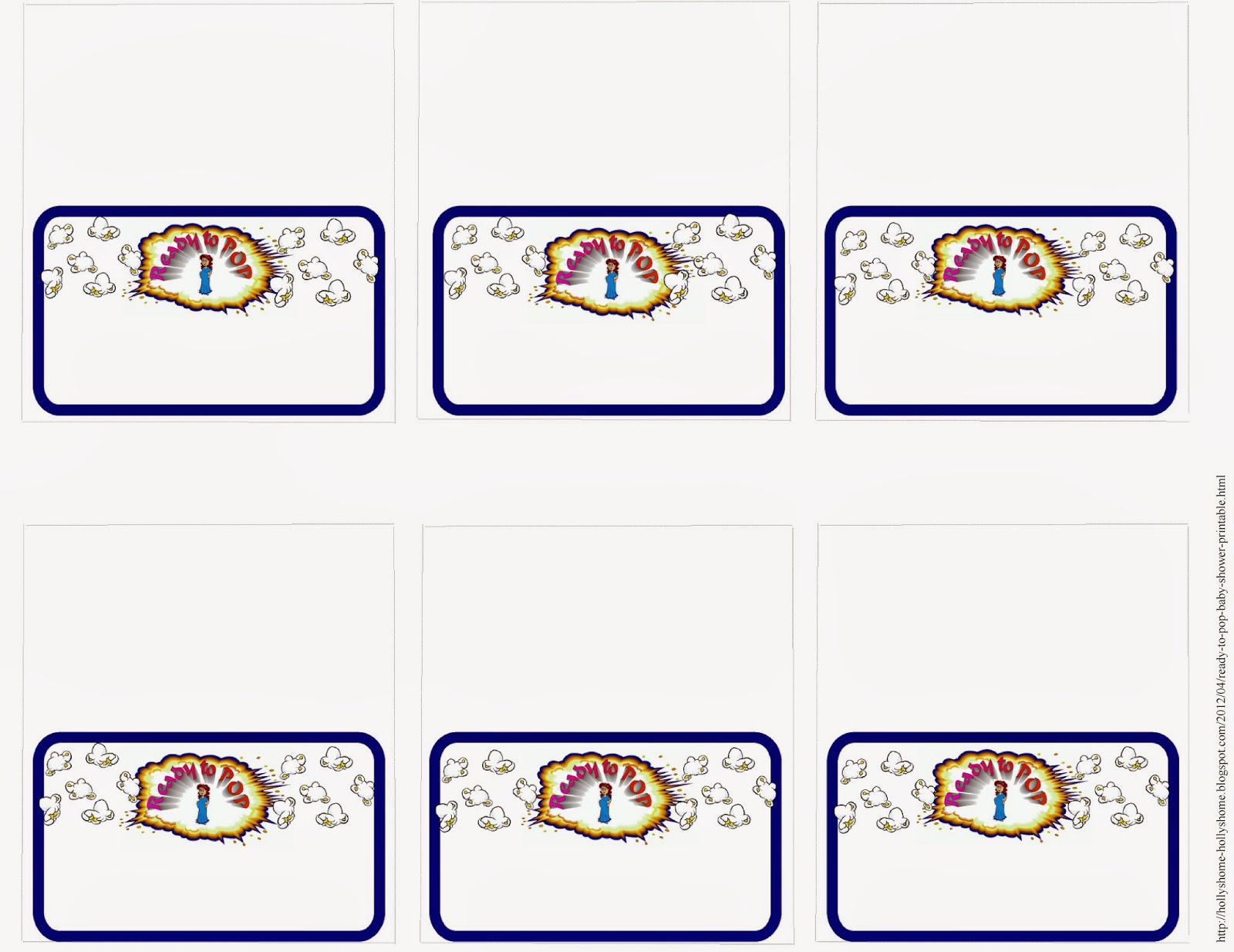 Ready To Pop Clipart Place Cards