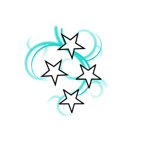 Teal And White Tattoo With Stars Clipart Cliparts Of Teal And White