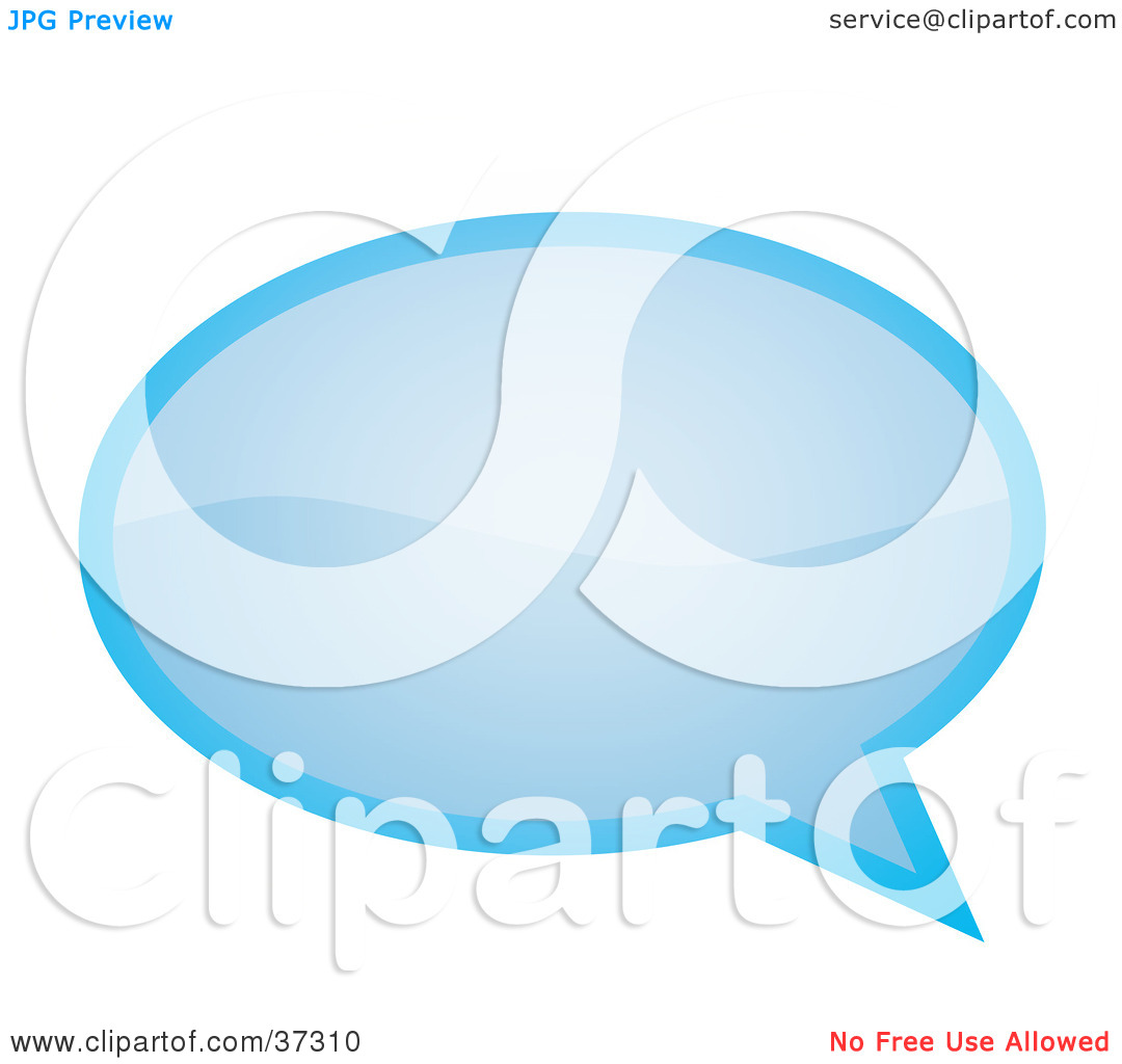 Text Message Bubble Clipart Clipart Illustration Of A