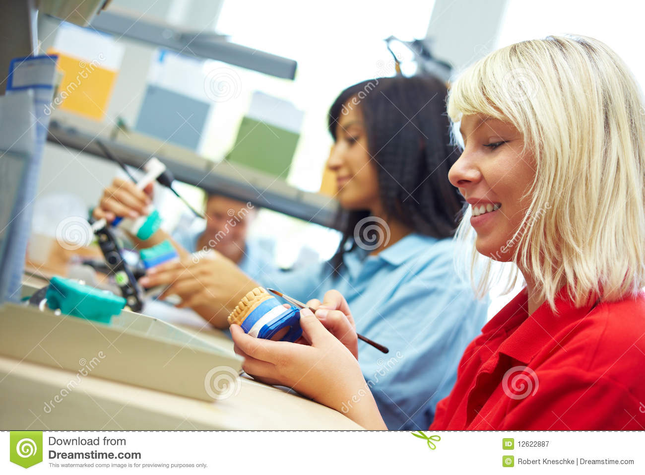 Women Working Together Royalty Free Stock Photography   Image