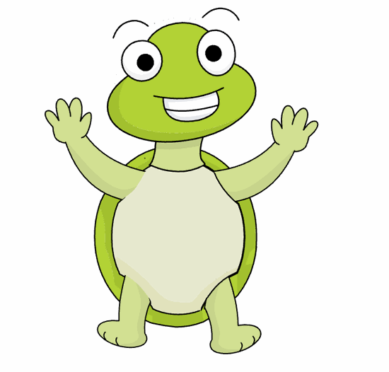 Animated Clipart  Green Turtle Animation 5c   Classroom Clipart