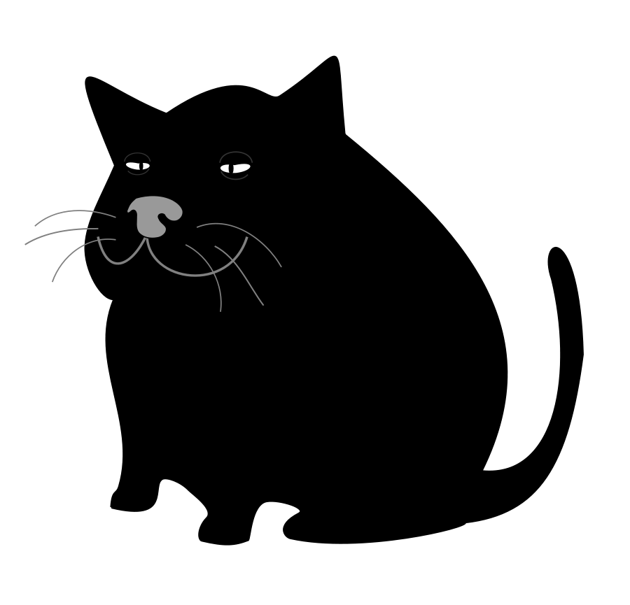 Black Cat   Gato Negro 900px Clipart