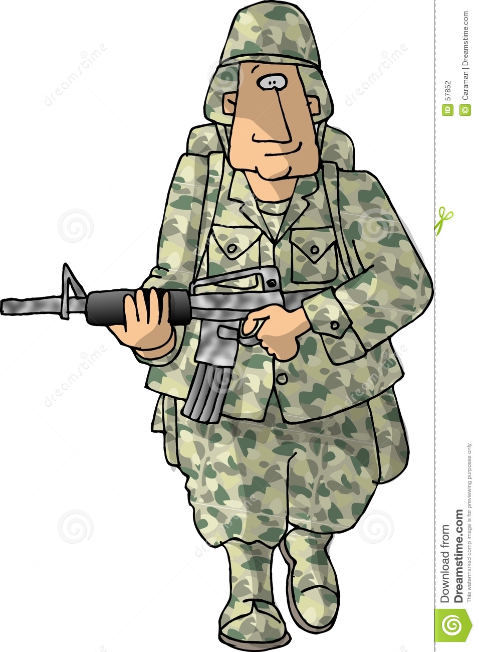 Cartoon Army Man Clipart Us Army Man