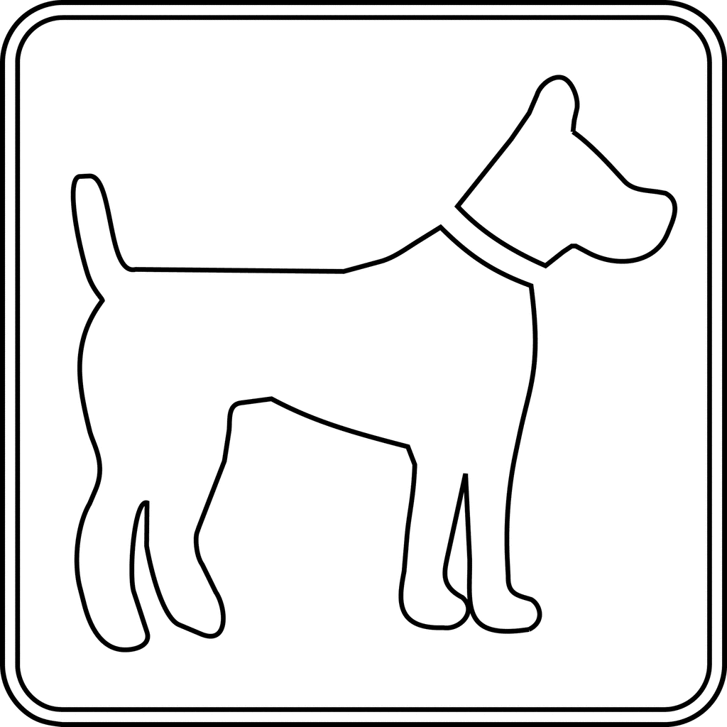 Dog Outline   Clipart Etc
