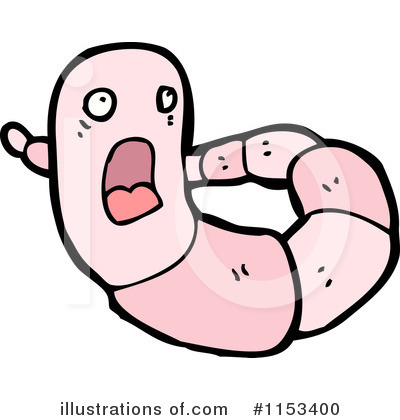 Earthworm Clipart  1153400   Illustration By Lineartestpilot