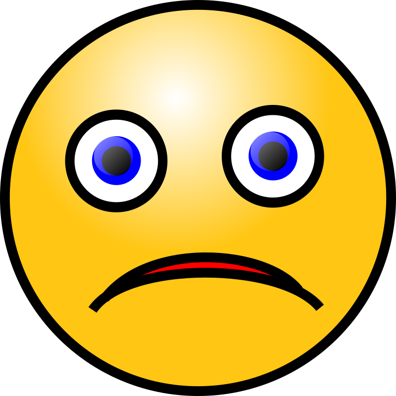 Emoticons  Sad Face By Nicubunu   Sad Face
