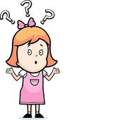 Girl Confused   Clipart Graphic