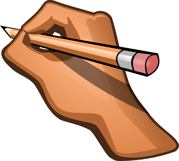 Hand Writing Clip Art At Clker Com   Vector Clip Art Online Royalty