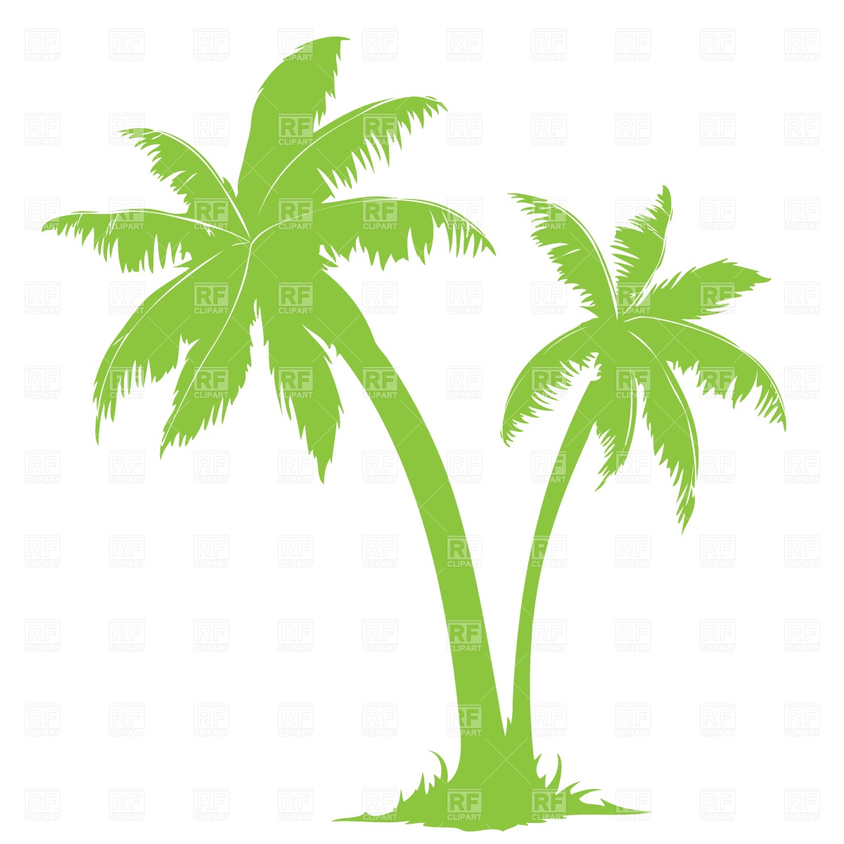 Palm Tree Silhouette 650 Download Royalty Free Vector Clipart  Eps