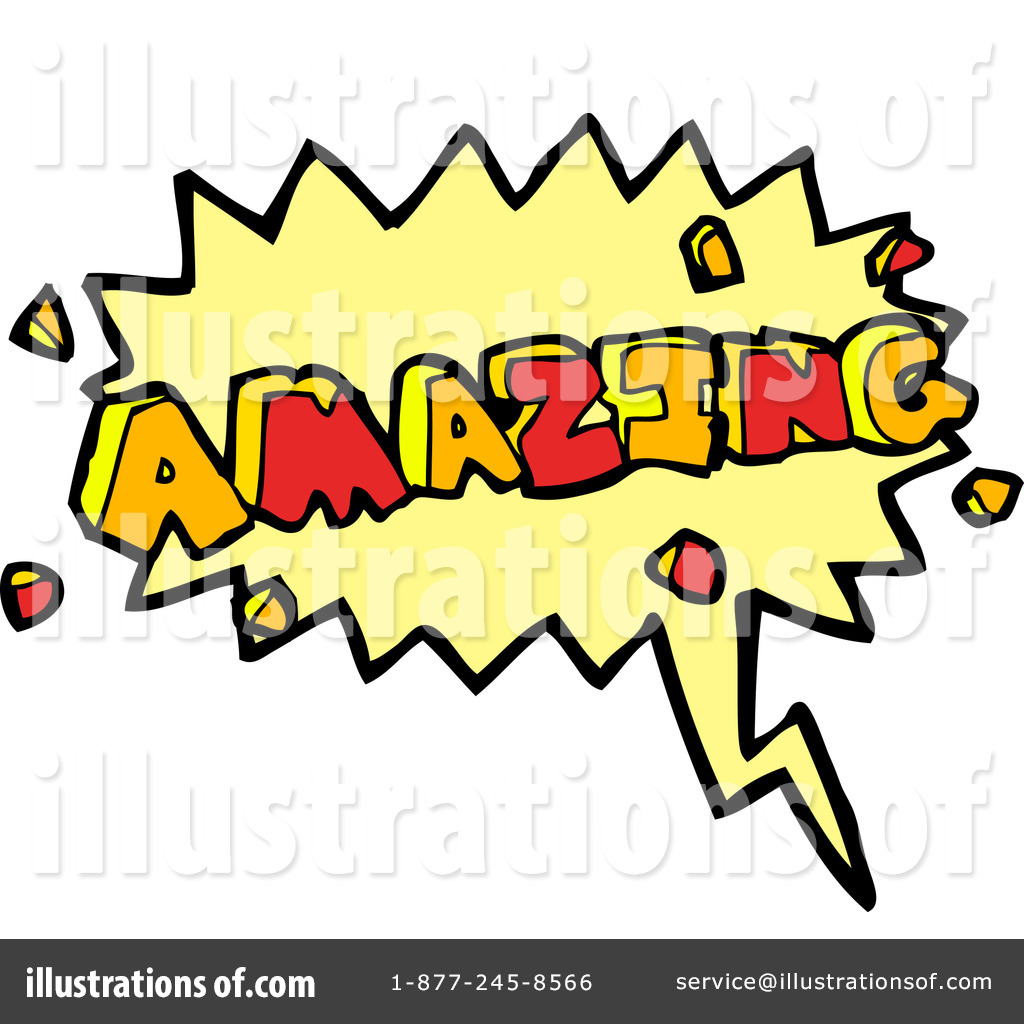 Royalty Free  Rf  Word Amazing Clipart Illustration By Lineartestpilot