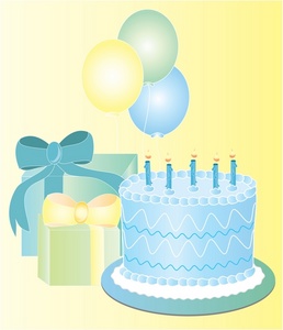 Blue Birthday Cake Clip Art   Fun Time Website