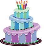 Blue Birthday Cake Clipart Birthday Limo
