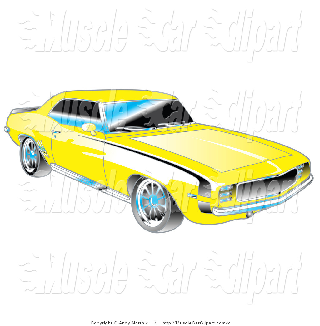 Car 1971 Dodge Challenger Muscle Car Blue 1966 Pontiac Gto Muscle Car