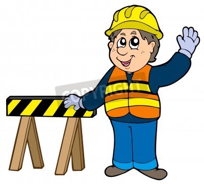 Cartoon Construction Worker   Vector Illustration   Stockpodium