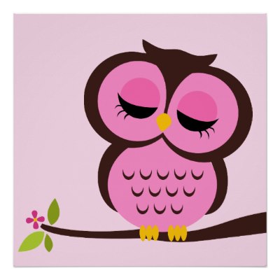 Cartoon Owl Children S Wall Art Posters   Just Sold On Zazzle