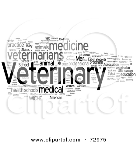 Free  Rf  Clipart Illustration Of A Word Collage Of Words  Veterinary