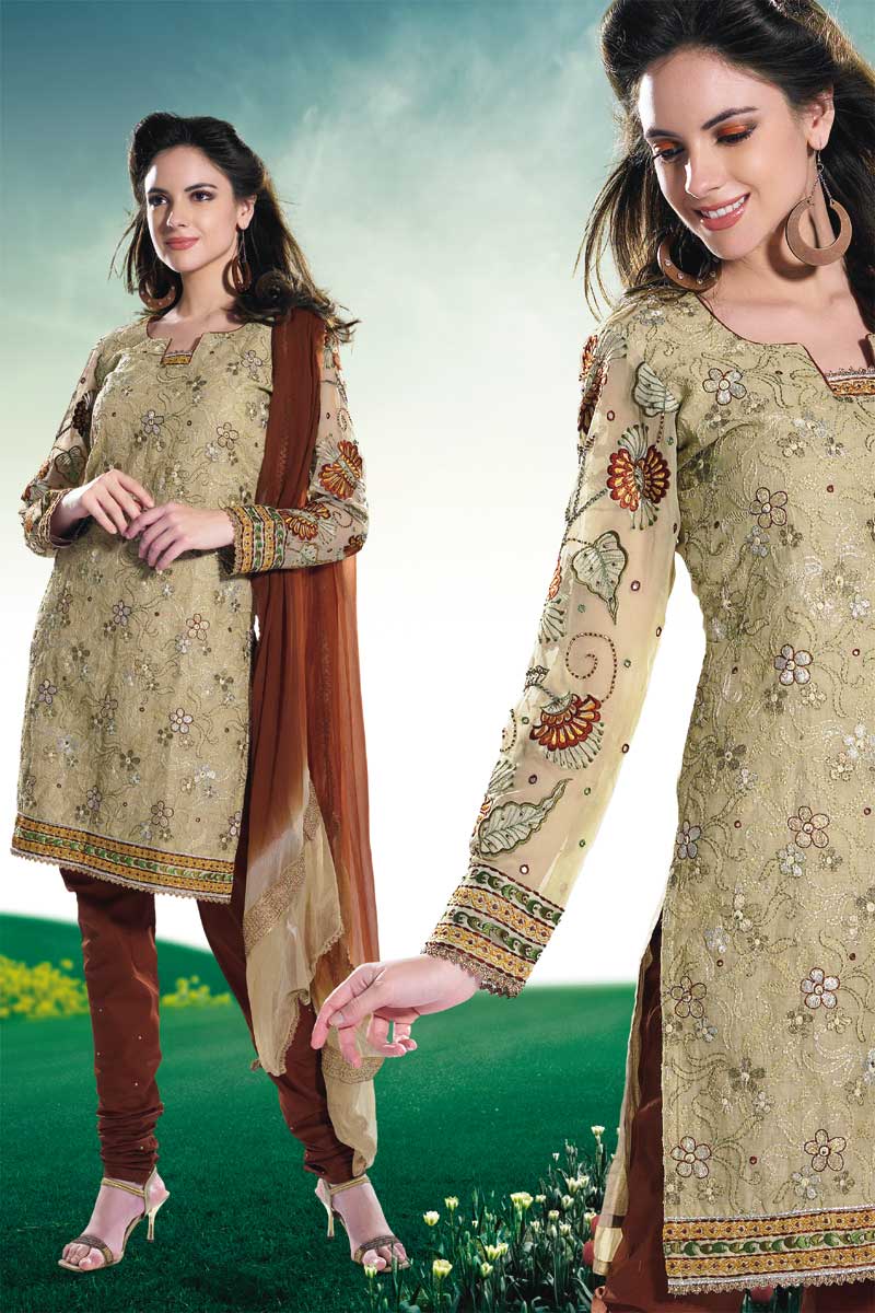 Ladies Suits Neck Designs Embroidered Salwar Kameez