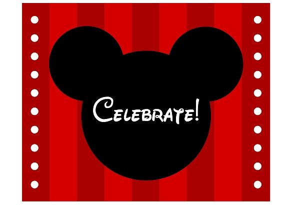 Minnie Mouse Mickey Mouse Printable Party Sign