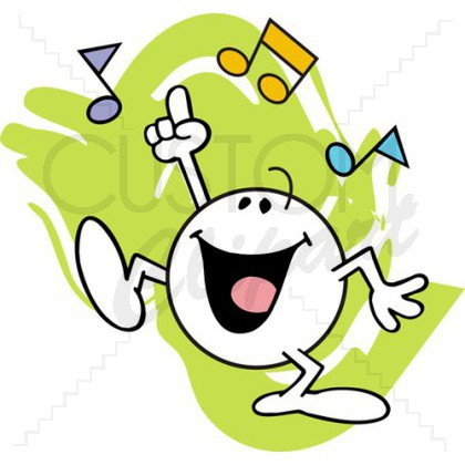 Moodie Character Doing A Happy Dance At Custom Clipart