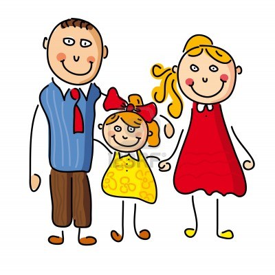 8782958 Illustration With A Happy Family Father Mother Daughter