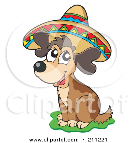 Clipart Mexican Man On A Donkey 1   Royalty Free Vector Illustration