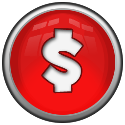 Dollar Icon   Red Orb Alphabet Iconset   Icon Archive