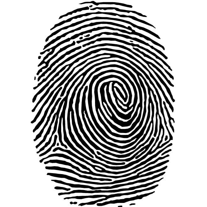 Fingerprint Vector Clip Art   Download At Vectorportal