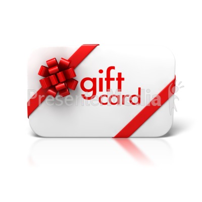 Gift Card Bow Ribbon Front   Holiday Seasonal Events   Great Clipart    