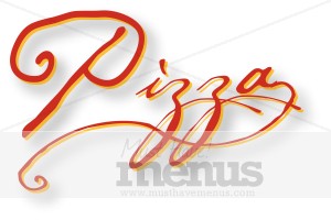 Pizza Sign Clip Art Old World Lettering Forms A Snazzy Red Pizza Word