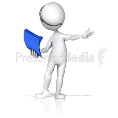 Presenter Wireless Headset And Notes   Presentation Clipart   Great
