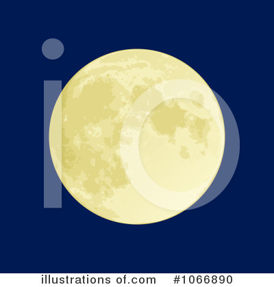 Royalty Free  Rf  Full Moon Clipart Illustration By Any Vector   Stock