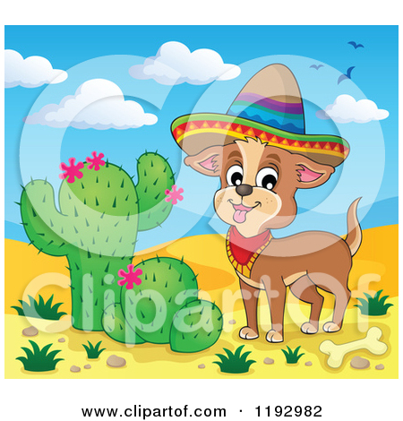 Royalty Free  Rf  Mexican Dog Clipart Illustrations Vector Graphics