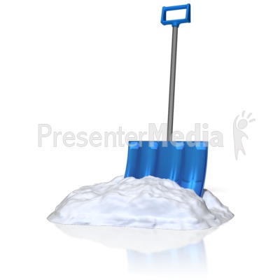 Shovel In Snow   Presentation Clipart   Great Clipart For
