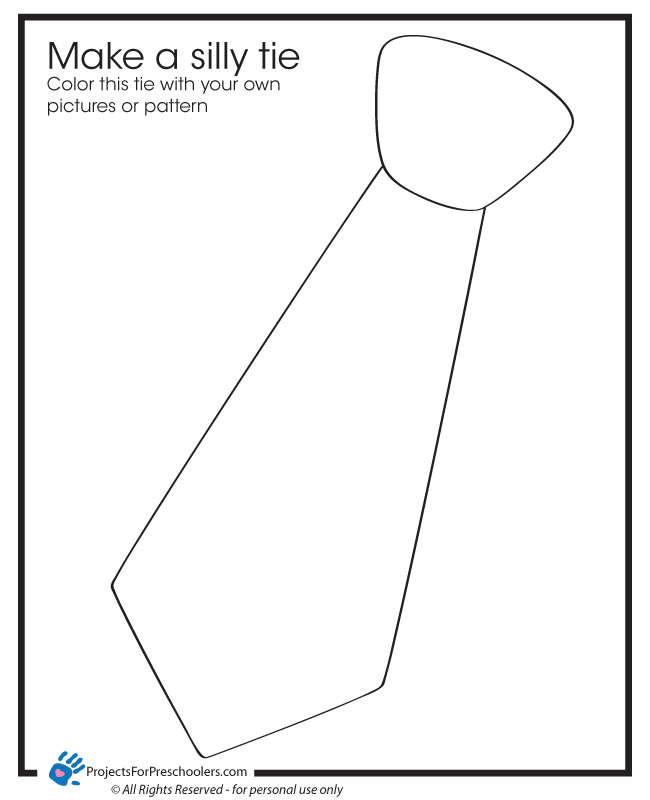 Bow Tie Outline Colouring Pages