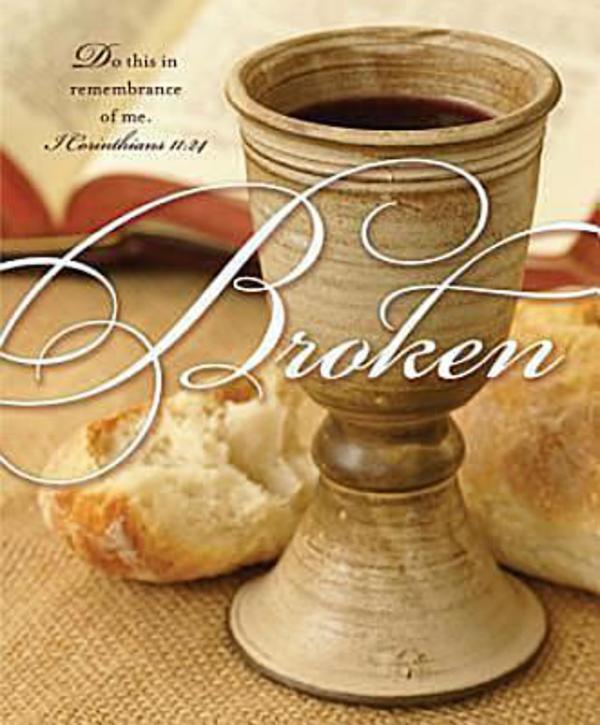 Broken Communion Bulletin Large Size  Package Of 50    Parable