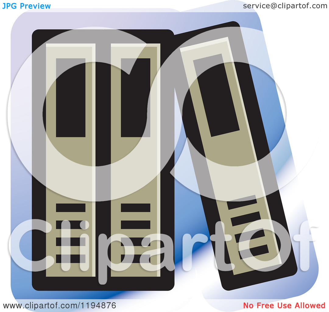Clipart Of A Binder Office Icon   Royalty Free Vector Illustration By