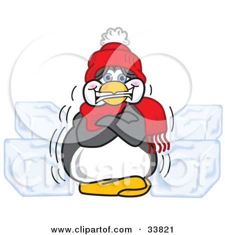 Cold Weather Clip Art 33821 Clipart Illustration Of A Cold Penguin