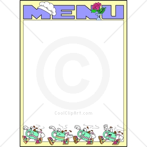 Coolclipart Com   Clip Art For  Borders Menu Food   Image Id 114063