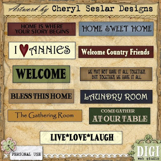 Country Welcome 1 Primitive Country Wood Signs Clipart Graphics    