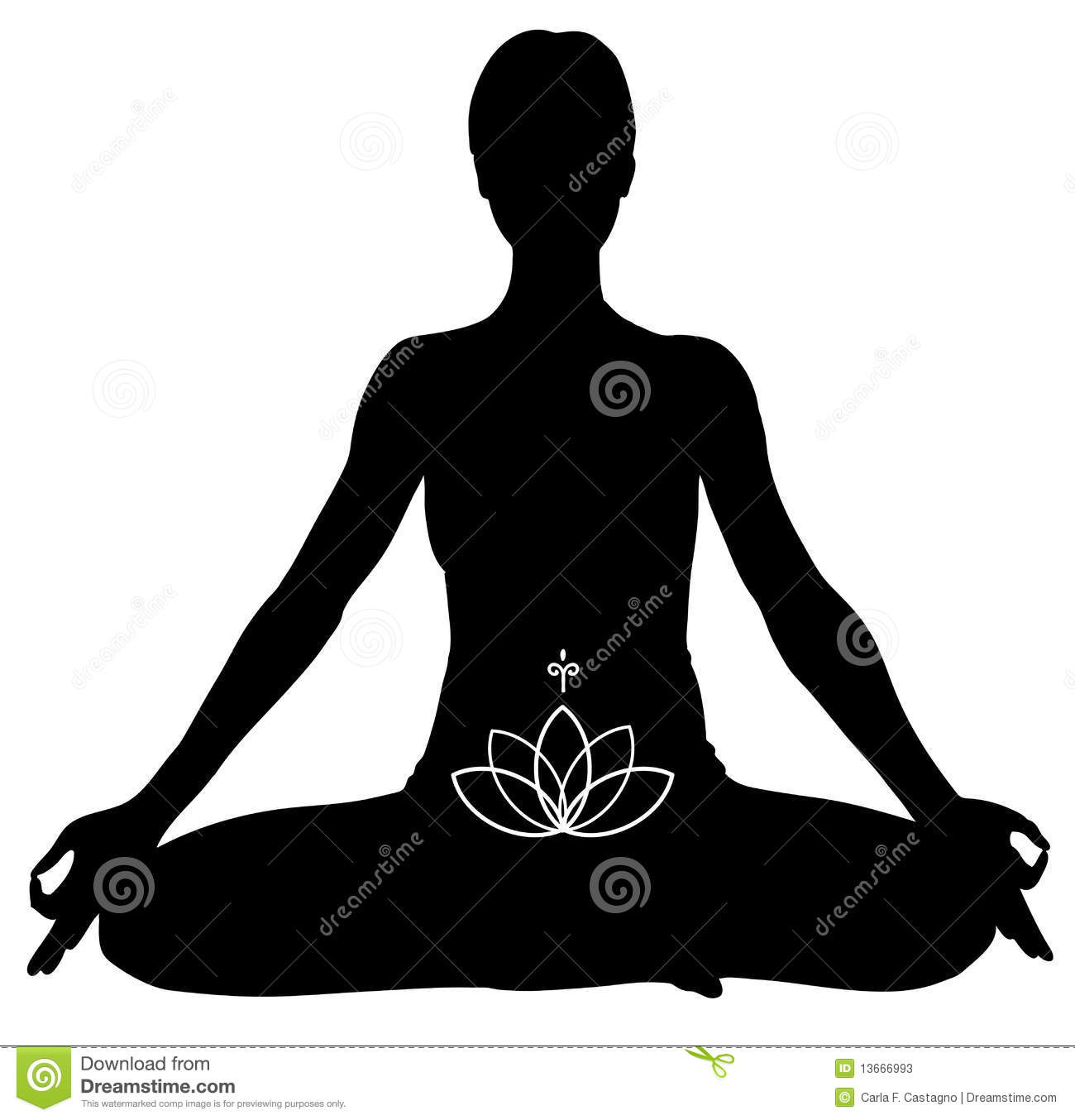 Meditation Pose Clipart Yoga Lotus Pose